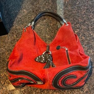 Italian Genuine Leather red bag